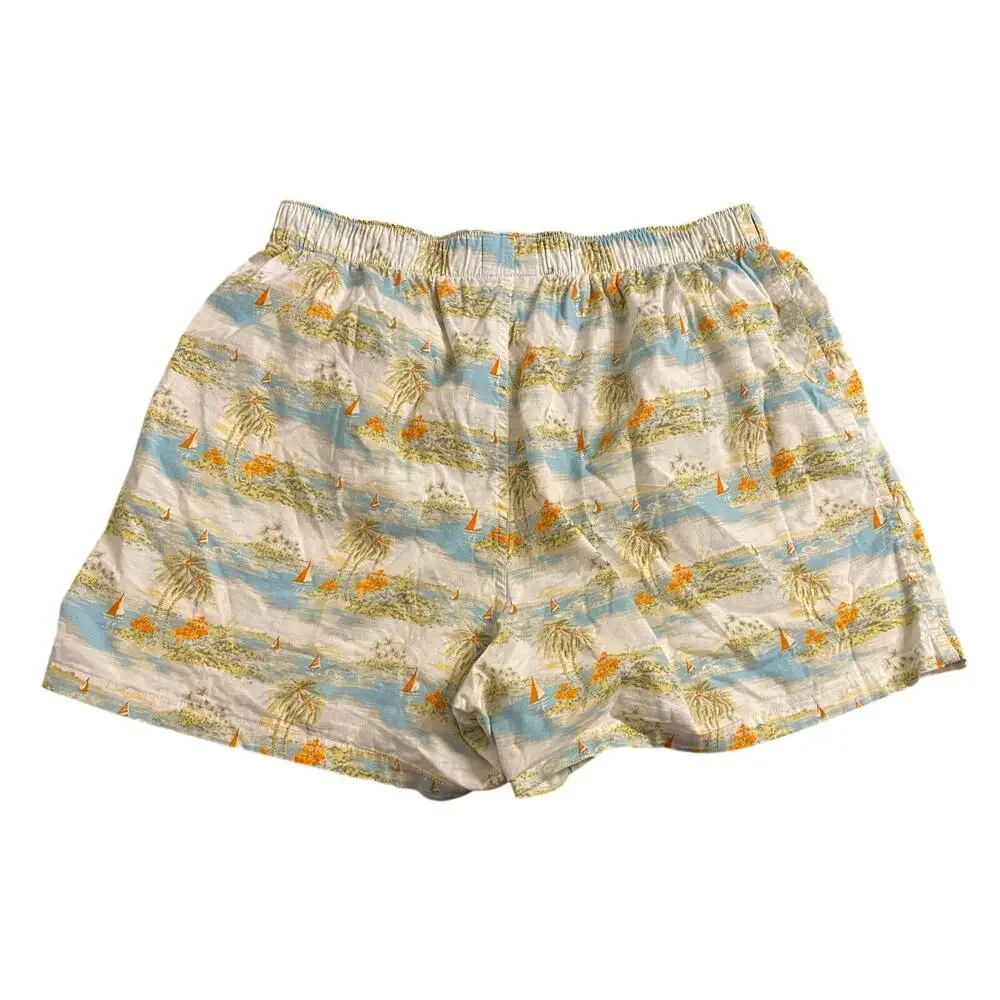 American Eagle Tropical Island Print Knit Boxers Men’s M 32-34 Lounge Shorts